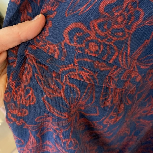 Jason Wu Collective Navy Red Maxi Dress Size 10 - Picture 13 of 13